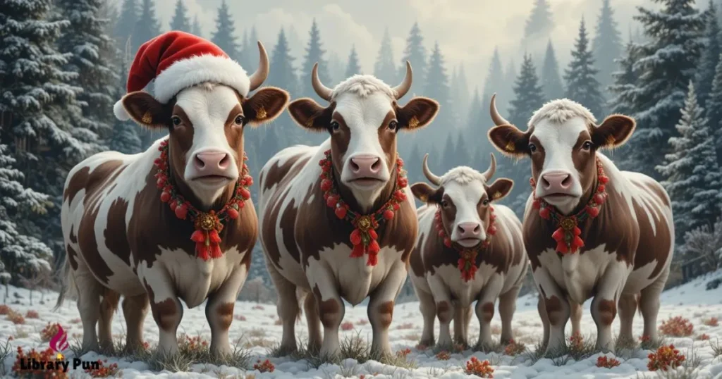 Christmas Cow puns