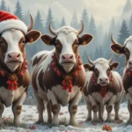 Christmas Cow puns
