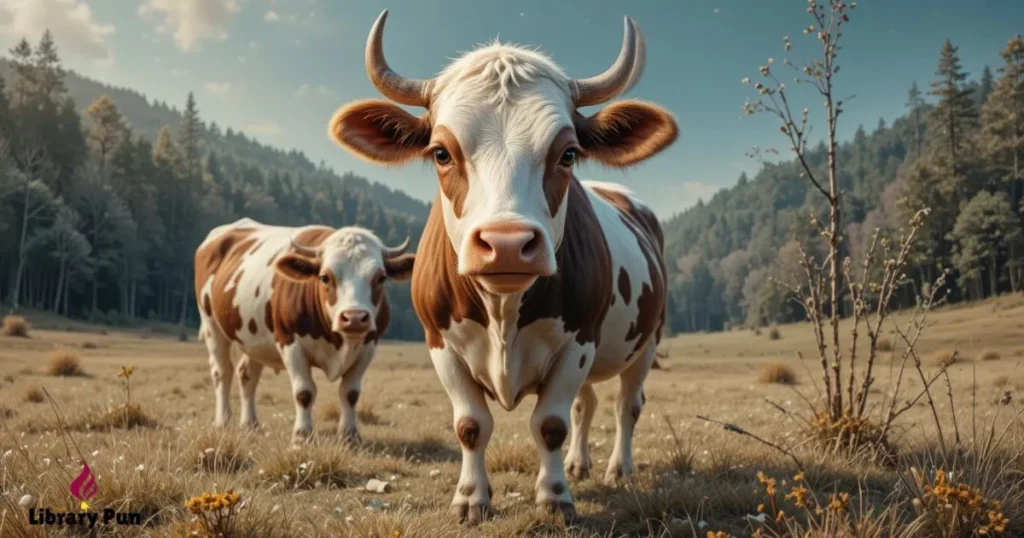 Christmas Cow puns in English