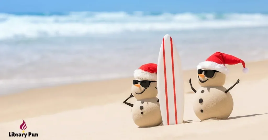 Funny Christmas Beach Puns