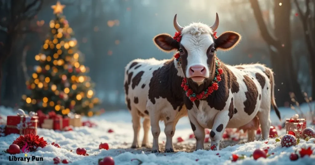 Valentine’s Day Christmas Cow puns