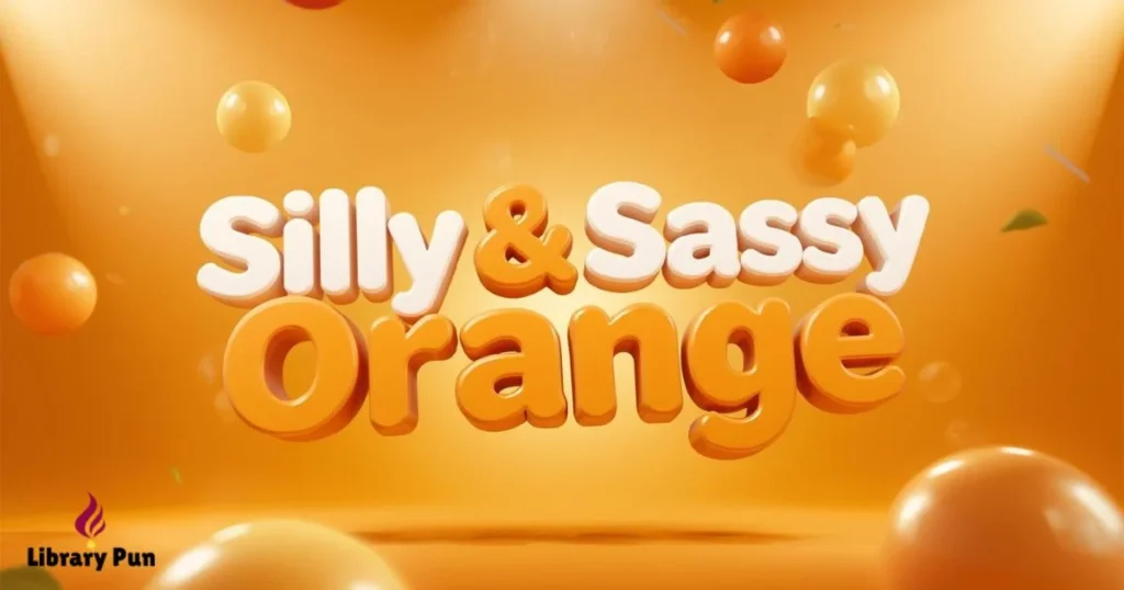 Silly And Sassy Orange Wordplay
