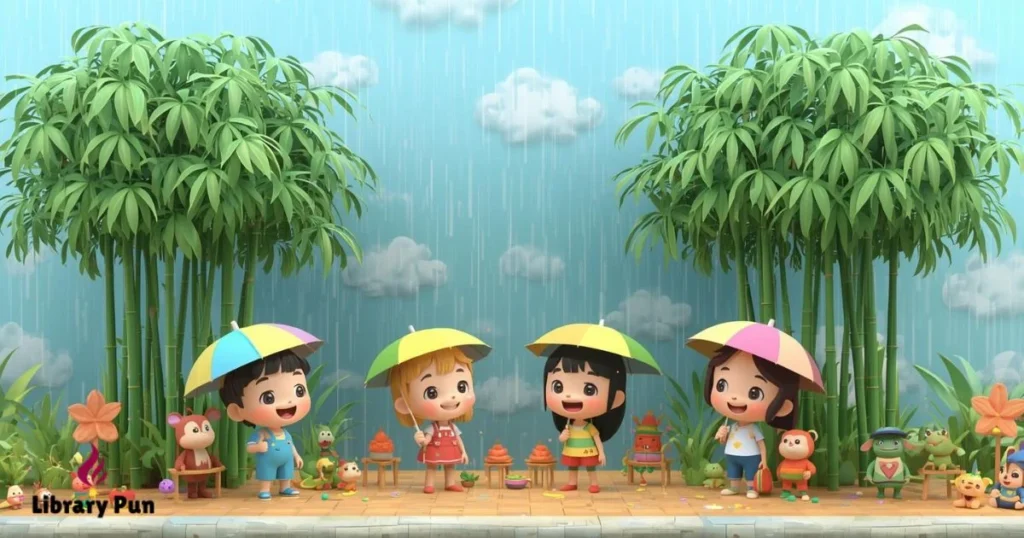 Cheerful Rainy Day Bamboo Puns