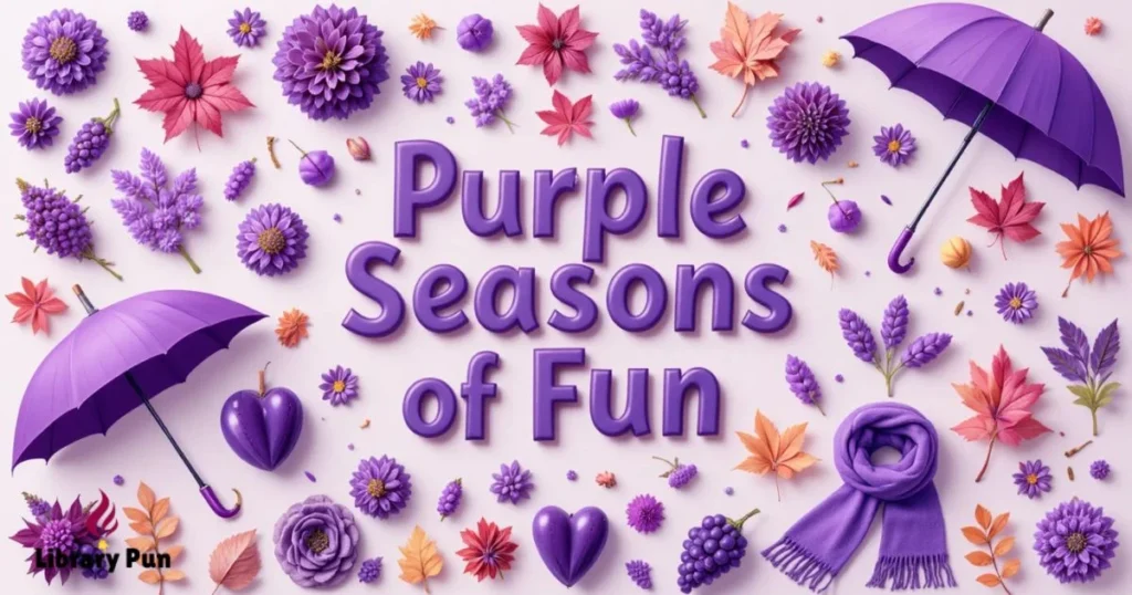 Seasonal Purple Puns