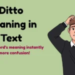 Ditto Meaning In Text