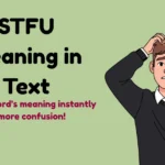 Stfu Meaning In Text